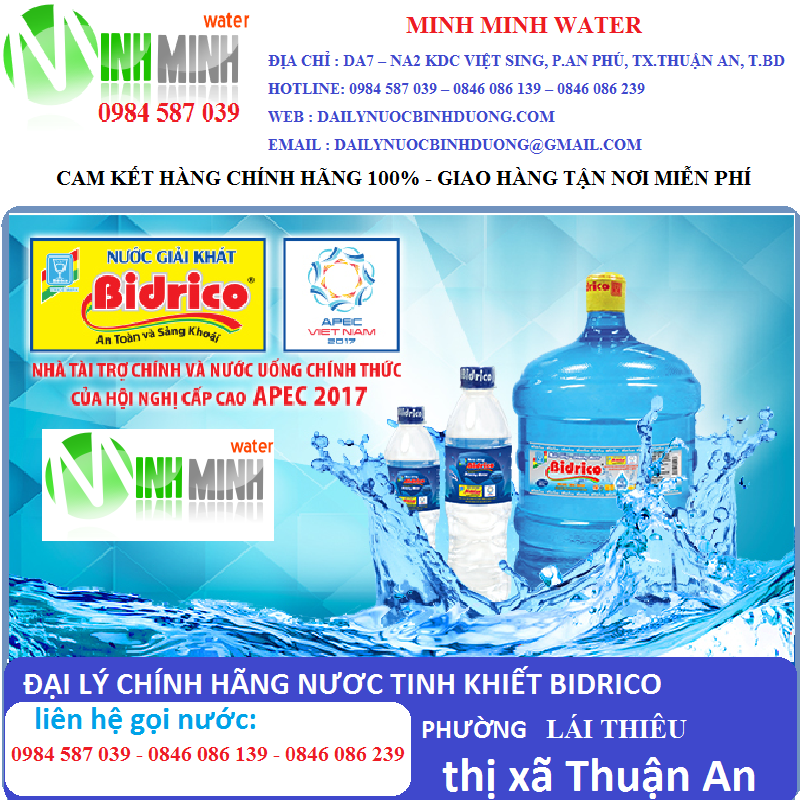 nước bidrico ở lái thiêu, thuận an, bình dương